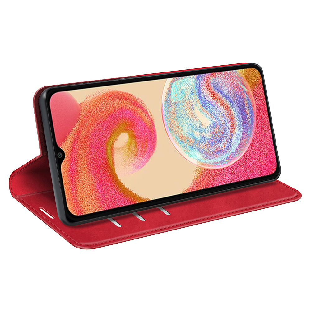 For Samsung Galaxy A04e 4G F04 4G M04 4G Skin-touch Feeling PU Leather Wallet Case Stand Magnetic Absorption Flip Protective Phone Cover For Samsung Galaxy A04e 4G F04 4G M04 4G Skin-touch Feeling PU Leather Wallet Case Stand Magnetic Absorption Flip Protective Phone Cover